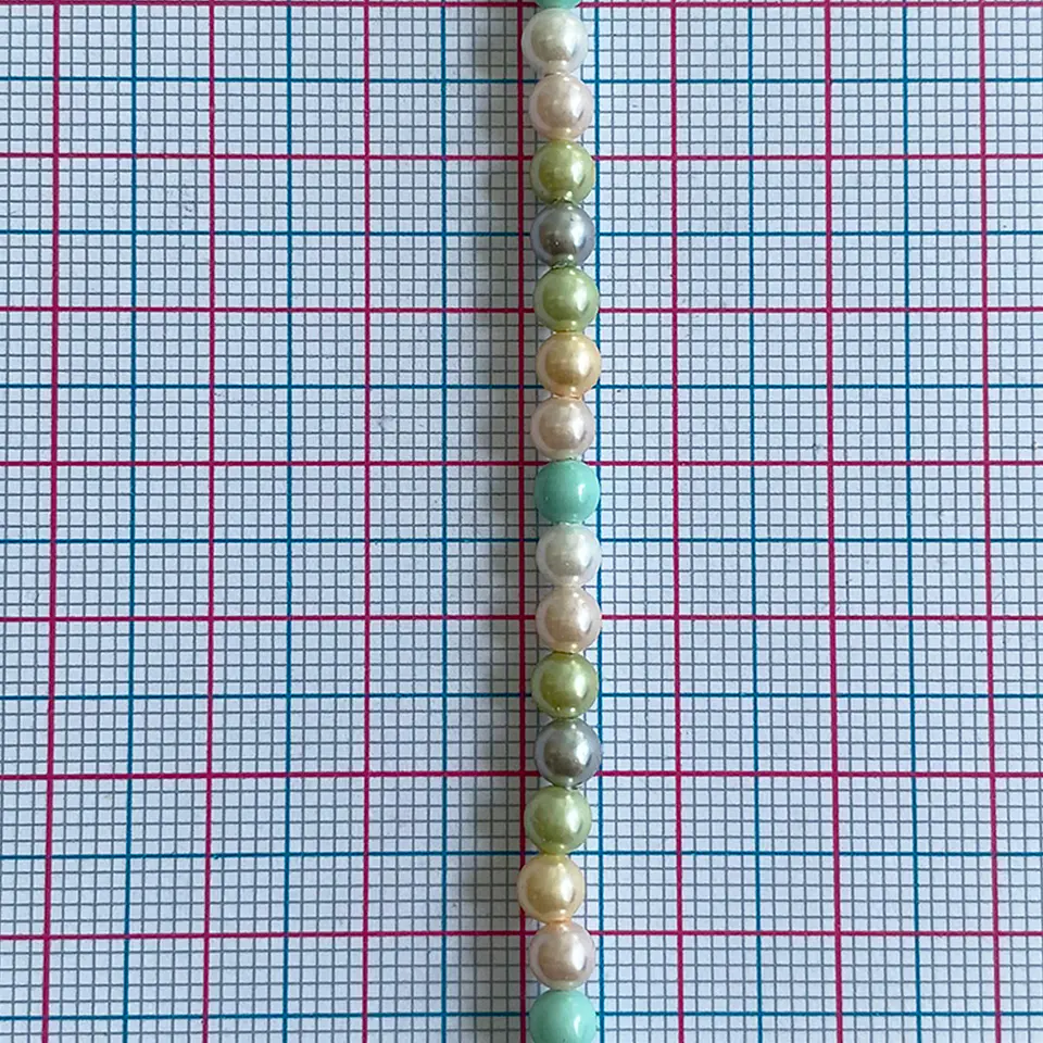 Separador Bola Combinada Verdes • Perla Shell • 4 mm 2