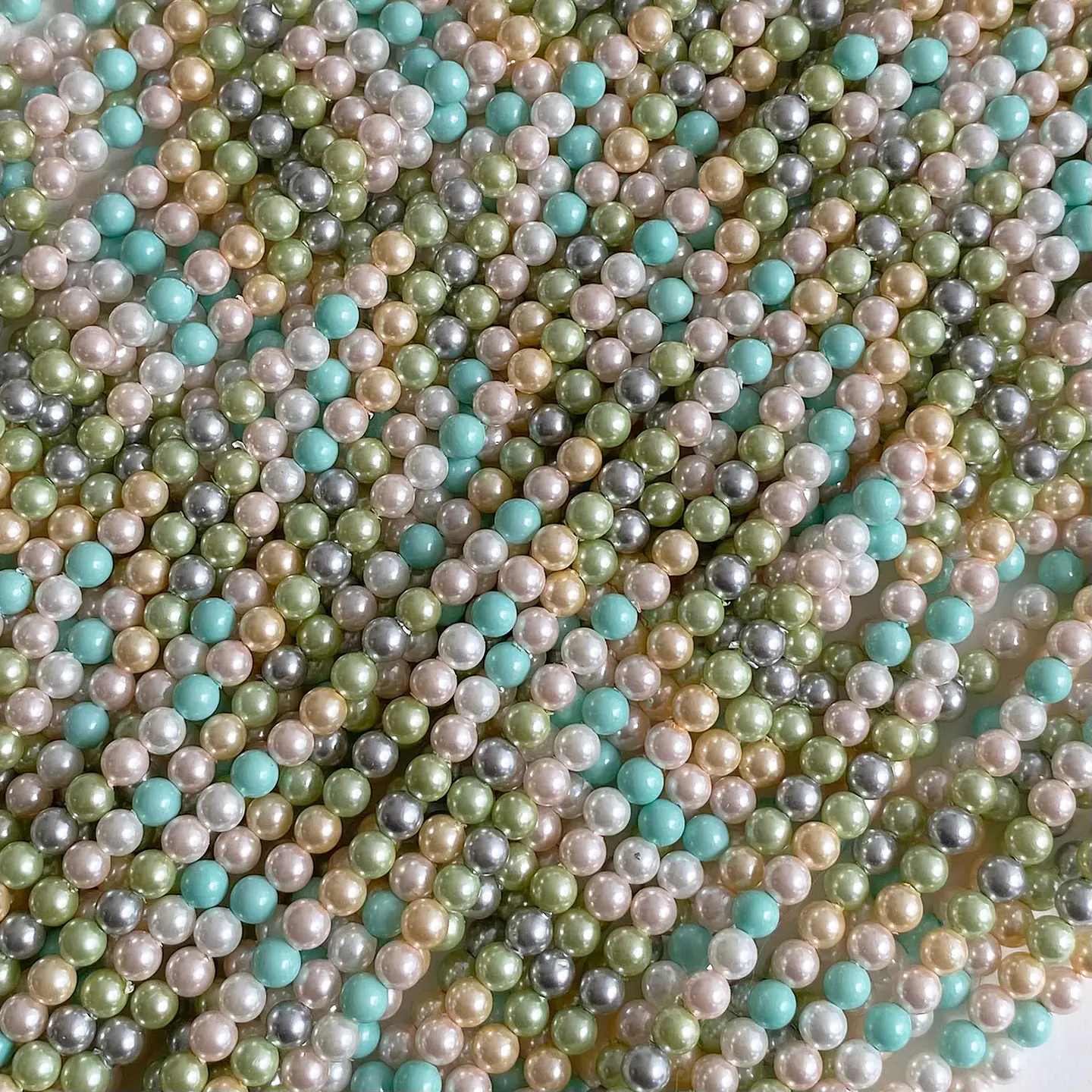 Separador Bola Combinada Verdes • Perla Shell • 4 mm 1