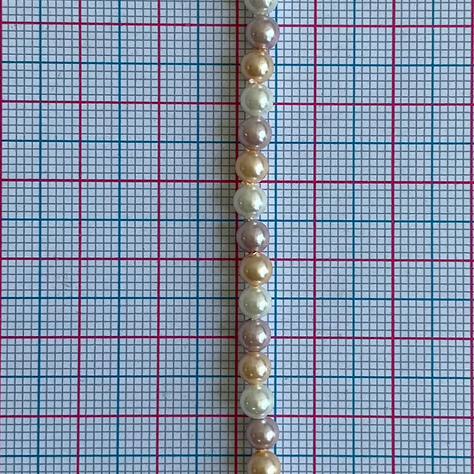Separador Bola Combinada Rosados • Perla Shell • 4 mm 2