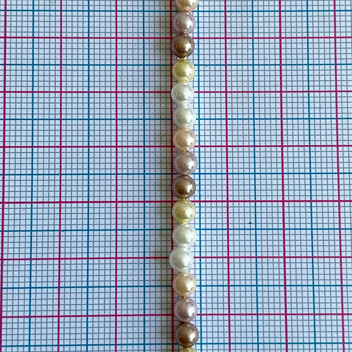 Separador Bola Combinada Cafe / Amarillo • Perla Shell • 4 mm 2