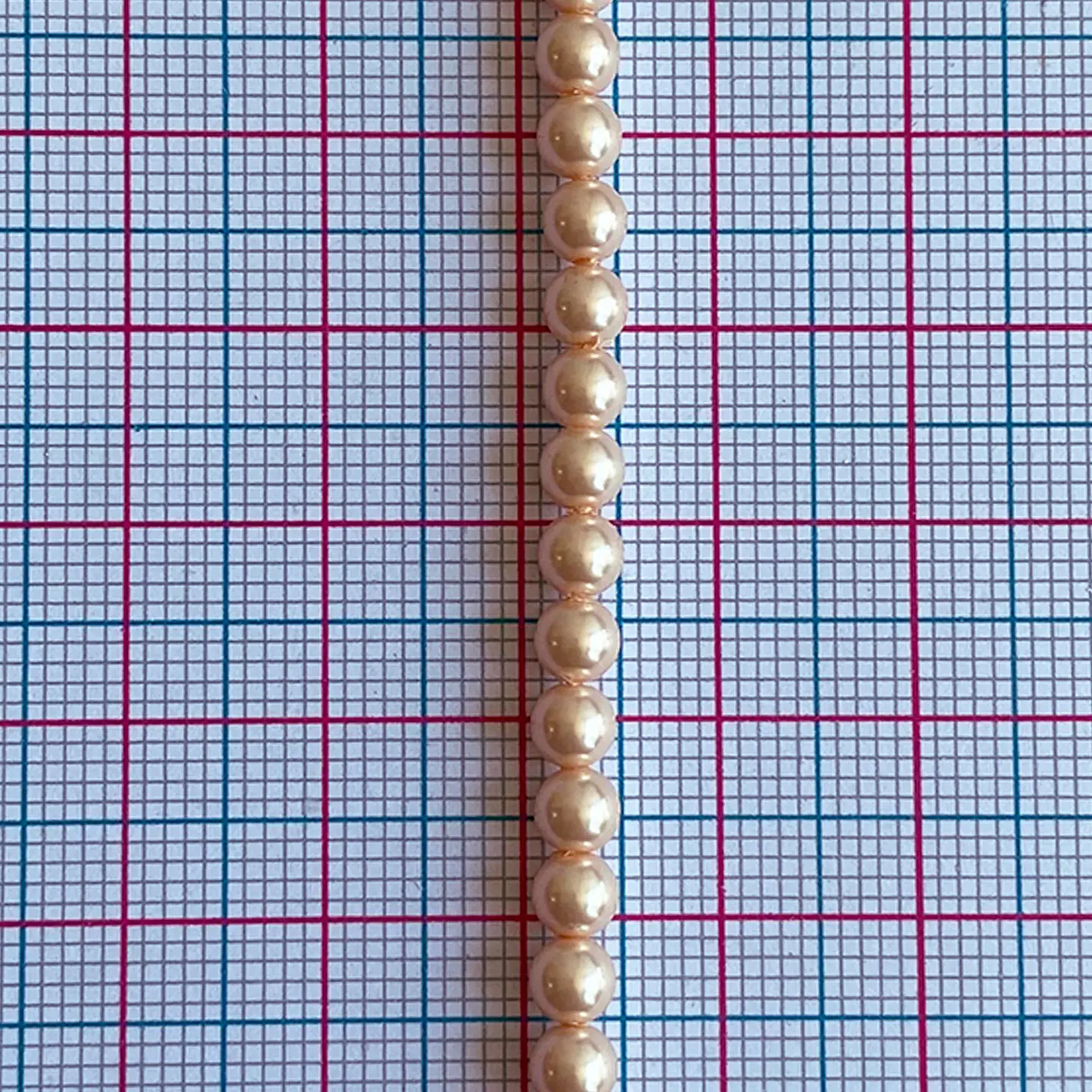Separador Bola Salmón • Perla Shell • 4 mm 2