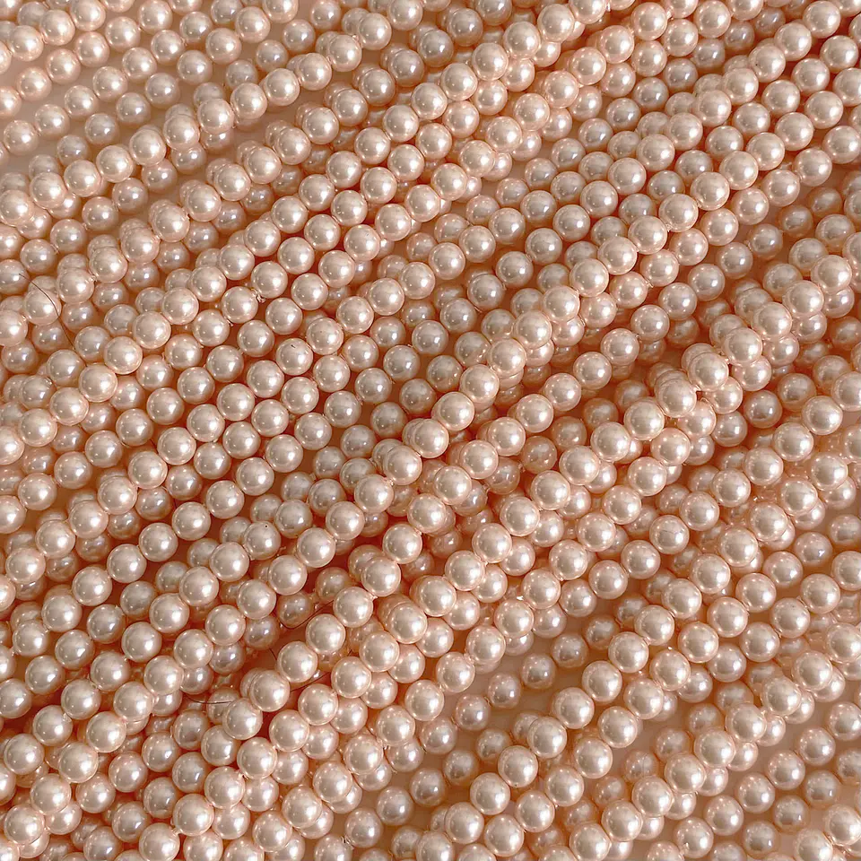 Separador Bola Salmón • Perla Shell • 4 mm 1