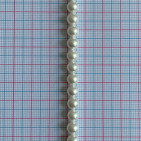 Separador Bola Blanca • Perla Shell • 6 mm