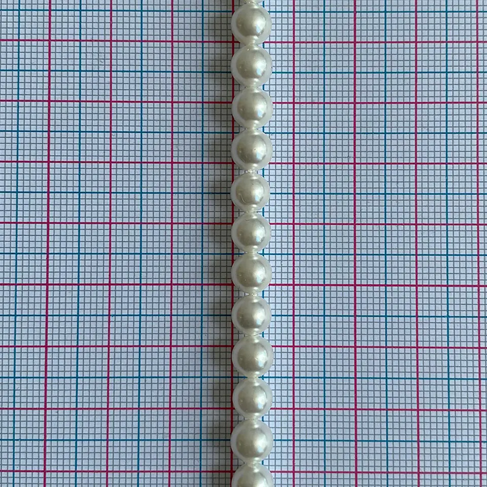 Separador Bola Blanca • Perla Shell • 6 mm 2