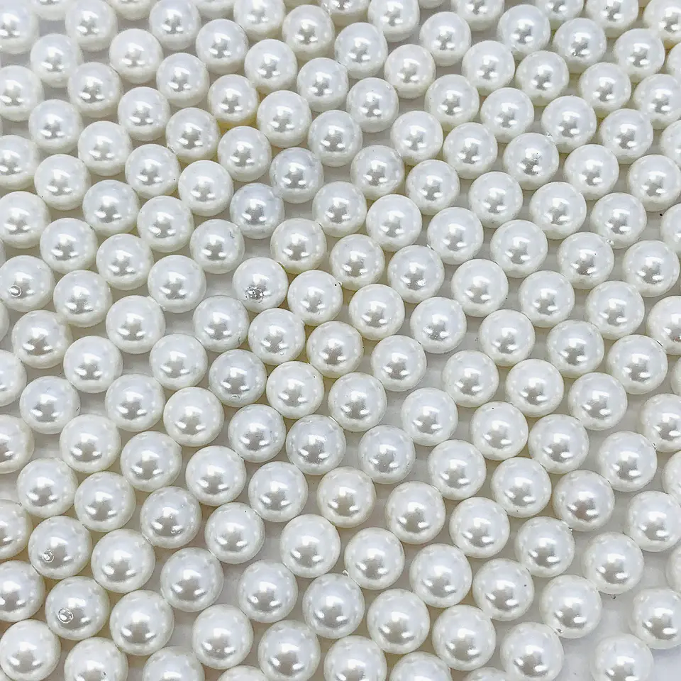 Separador Bola Blanca • Perla Shell • 6 mm 1
