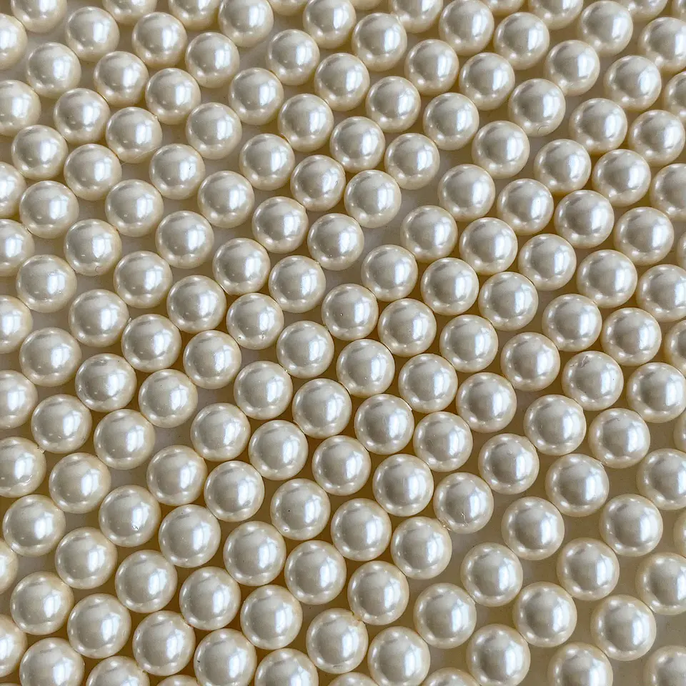 Separador Bola Beige Fuerte • Perla Shell • 6 mm 1