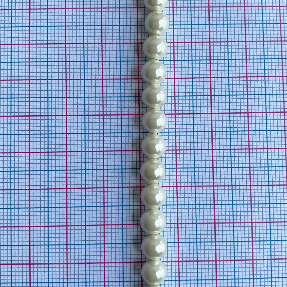 Separador Bola Beige Fuerte • Perla Shell • 4 mm 2