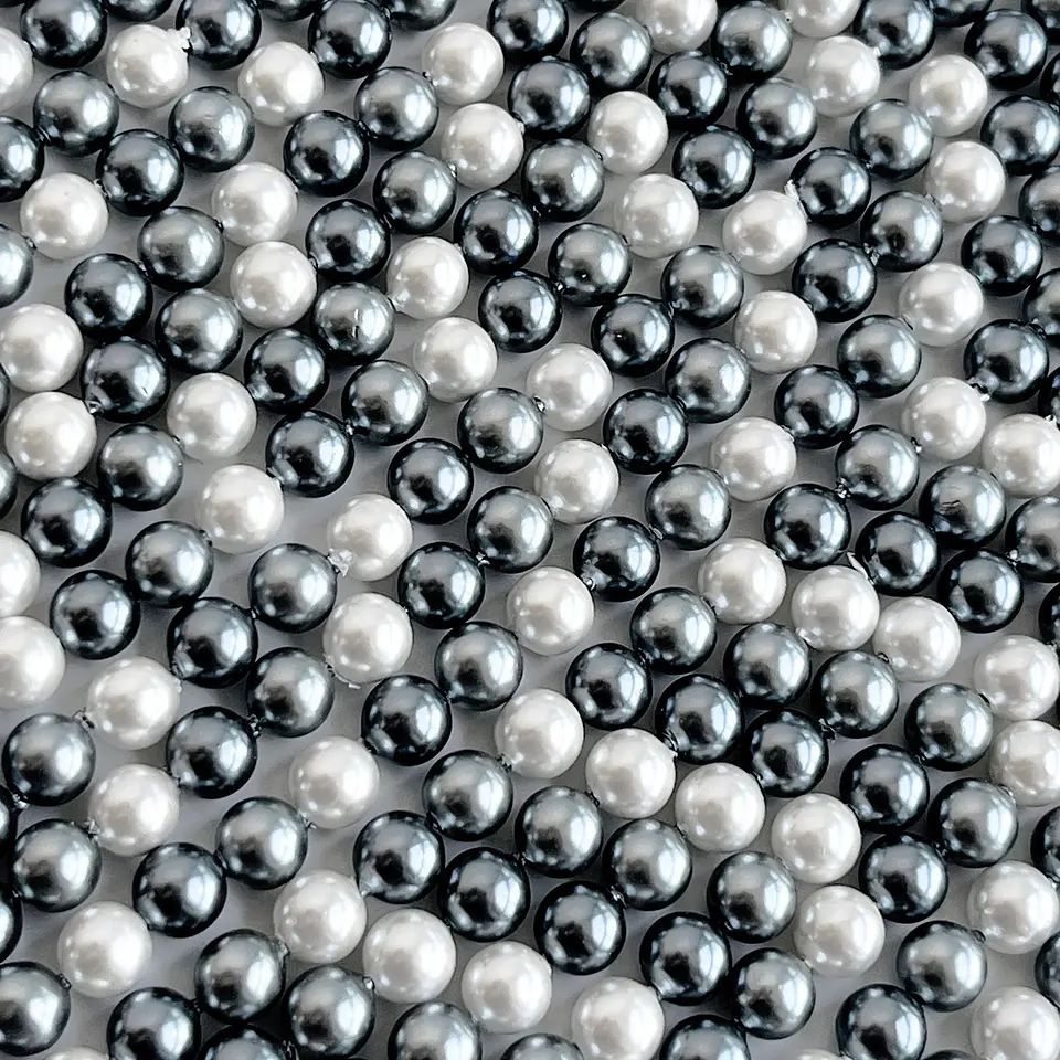 Separador Bola Combinada Grises • Perla Shell • 6 mm 1