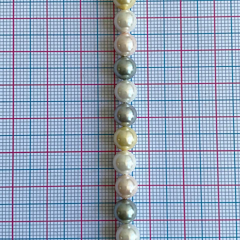 Separador Bola Combinada Pasteles • Perla Shell • 6 mm