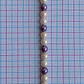 Separador Bola Combinada Nude / Morado • Perla Shell • 6 mm - Miniatura 2