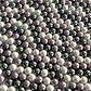 Separador Bola Combinada Grises / Morados • Perla Shell • 6 mm - Miniatura 1