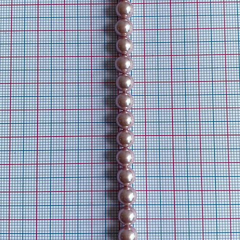 Separador Bola Lila • Perla Shell • 6 mm