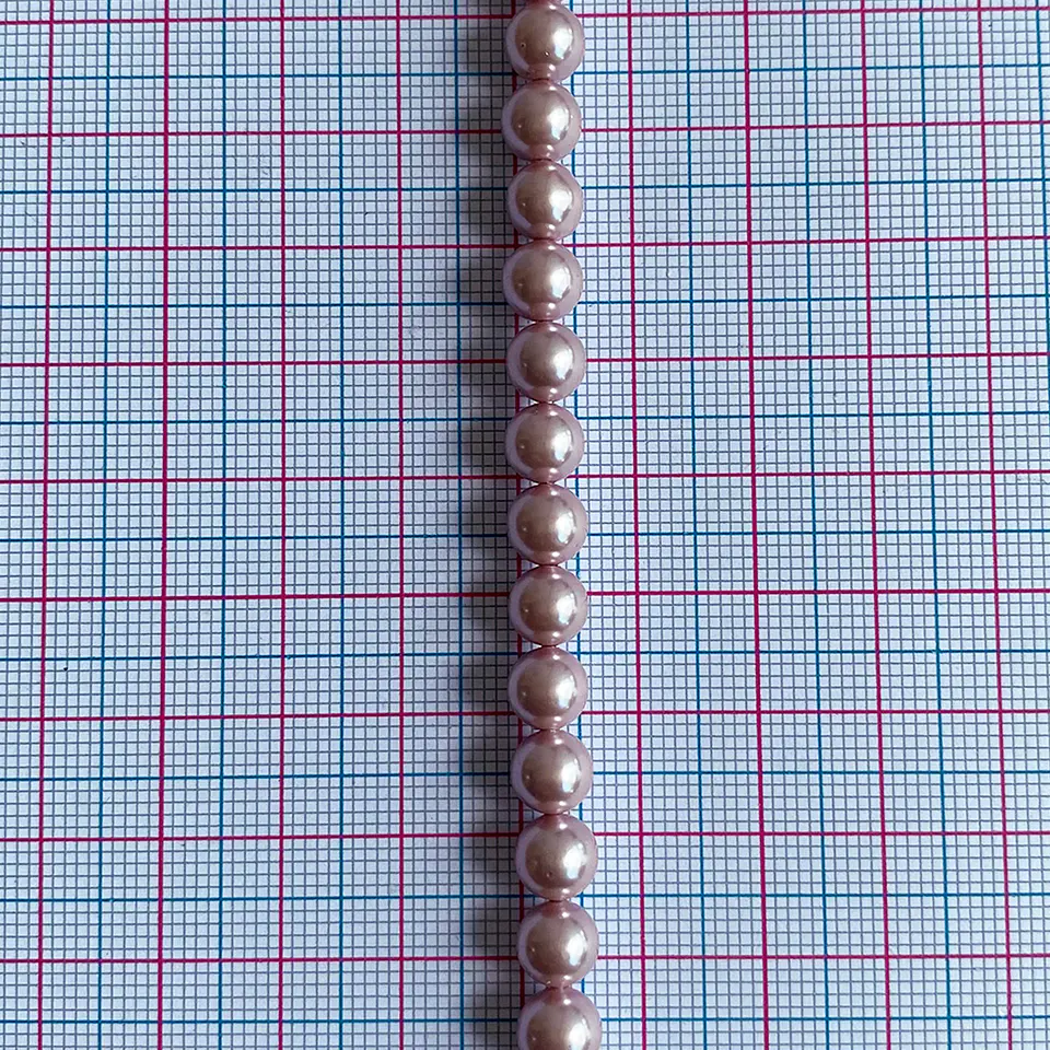 Separador Bola Lila • Perla Shell • 6 mm 2