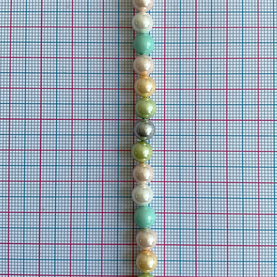 Separador Bola Combinada Verdes • Perla Shell • 6 mm 2