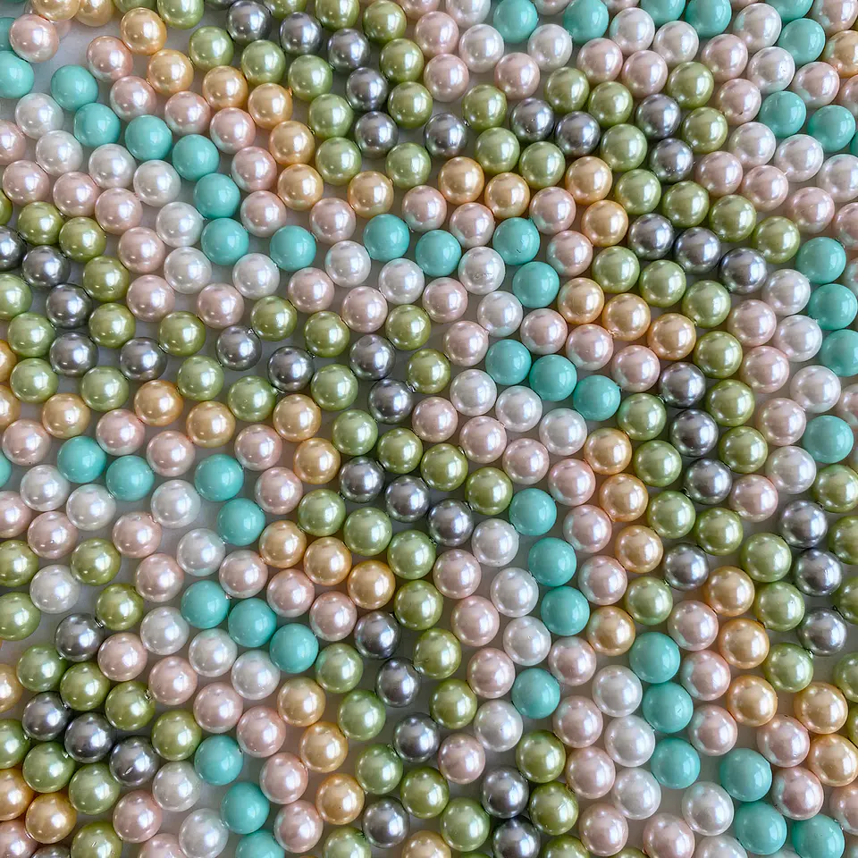 Separador Bola Combinada Verdes • Perla Shell • 6 mm 1