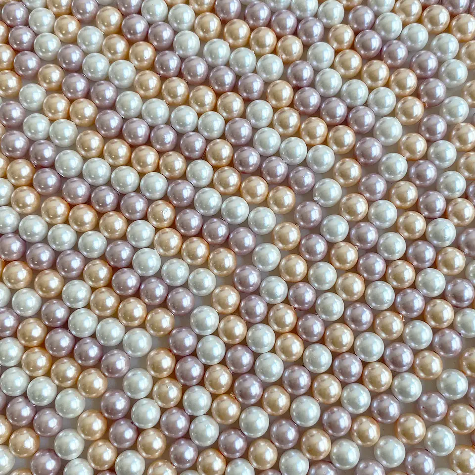 Separador Bola Combinada Rosados • Perla Shell • 6 mm 1