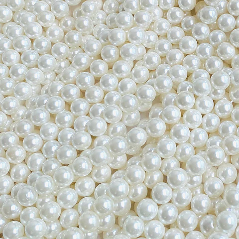 Separador Bola Beige • Perla Shell • 8 mm
