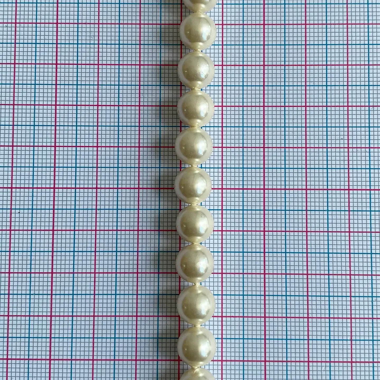 Separador Bola Beige Marfil • Perla Shell • 8 mm 2