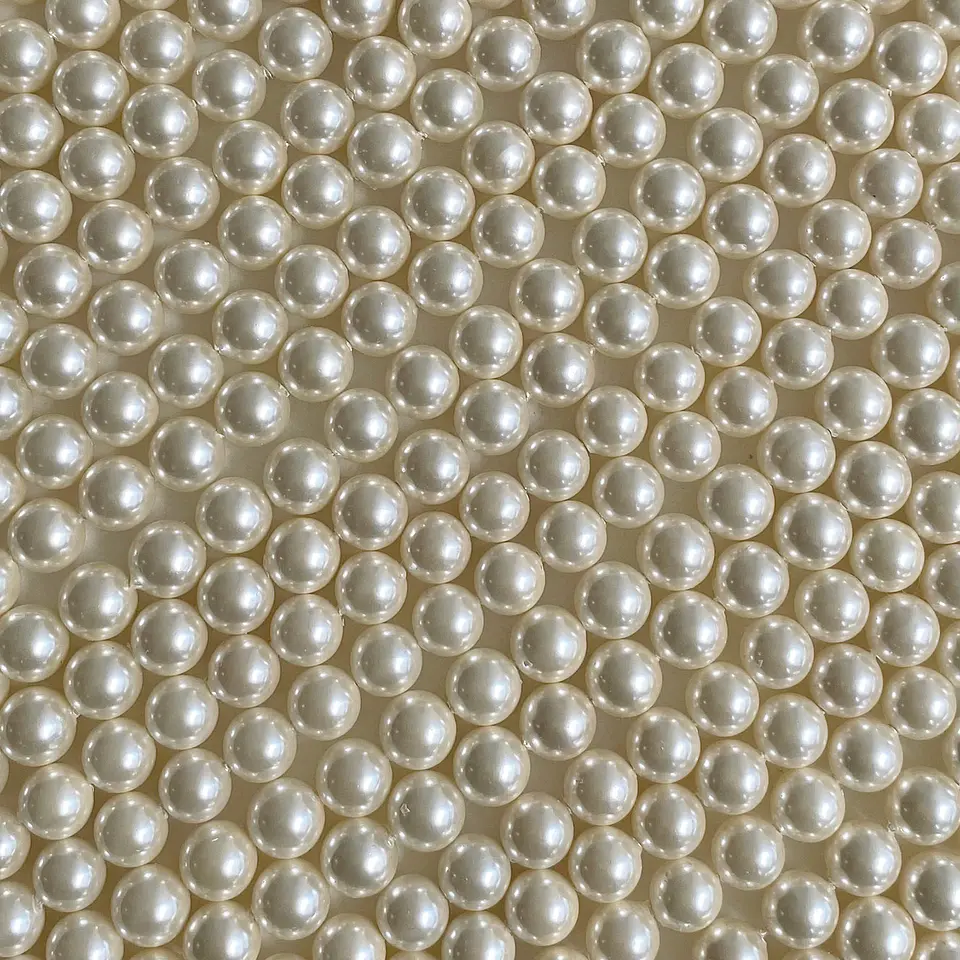 Separador Bola Beige Marfil • Perla Shell • 8 mm 1
