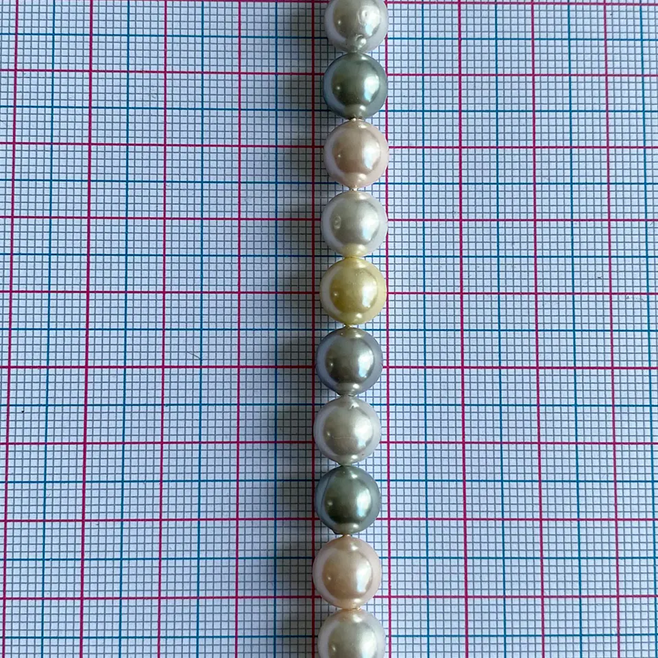 Separador Bola Combinada Pasteles • Perla Shell • 8 mm 2