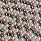 Separador Bola Combinada Mandarina / Gris • Perla Shell • 8 mm - Miniatura 1