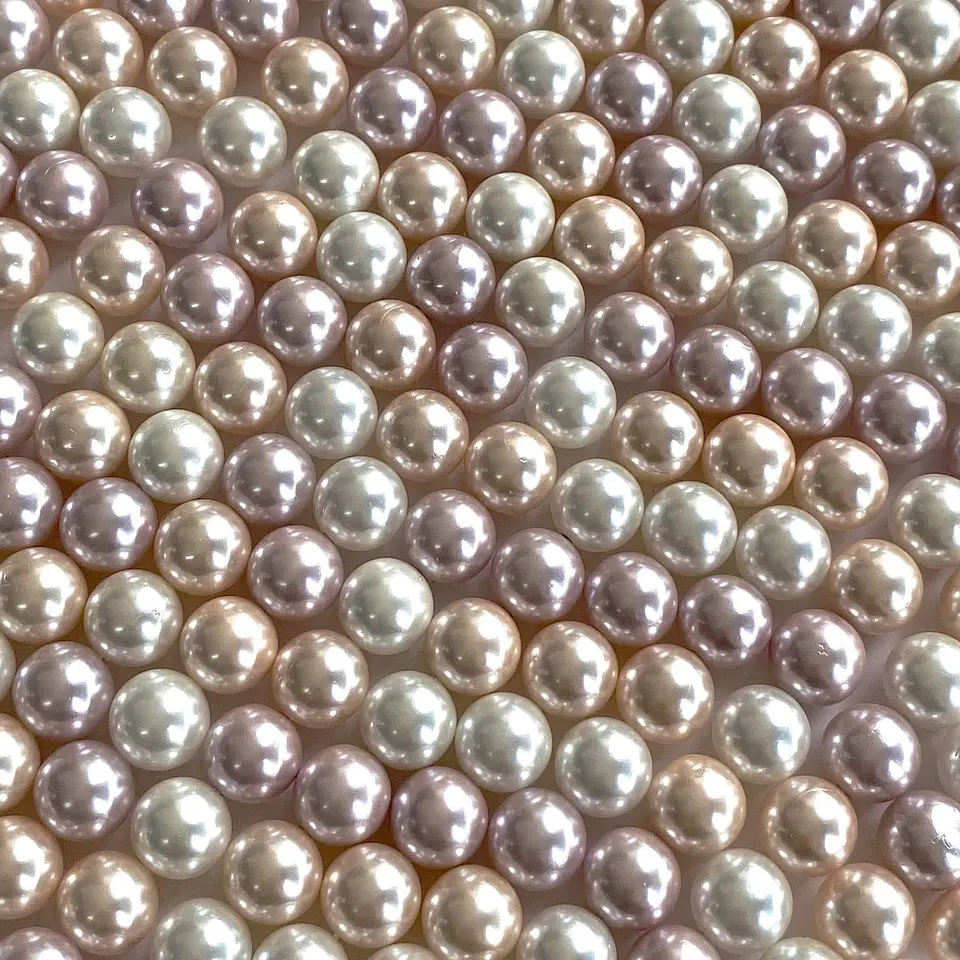 Separador Bola Combinada Rosados • Perla Shell • 8 mm 1