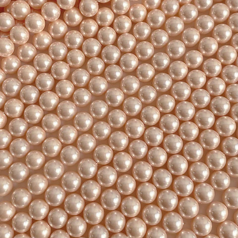 Separador Bola Salmón • Perla Shell • 8 mm