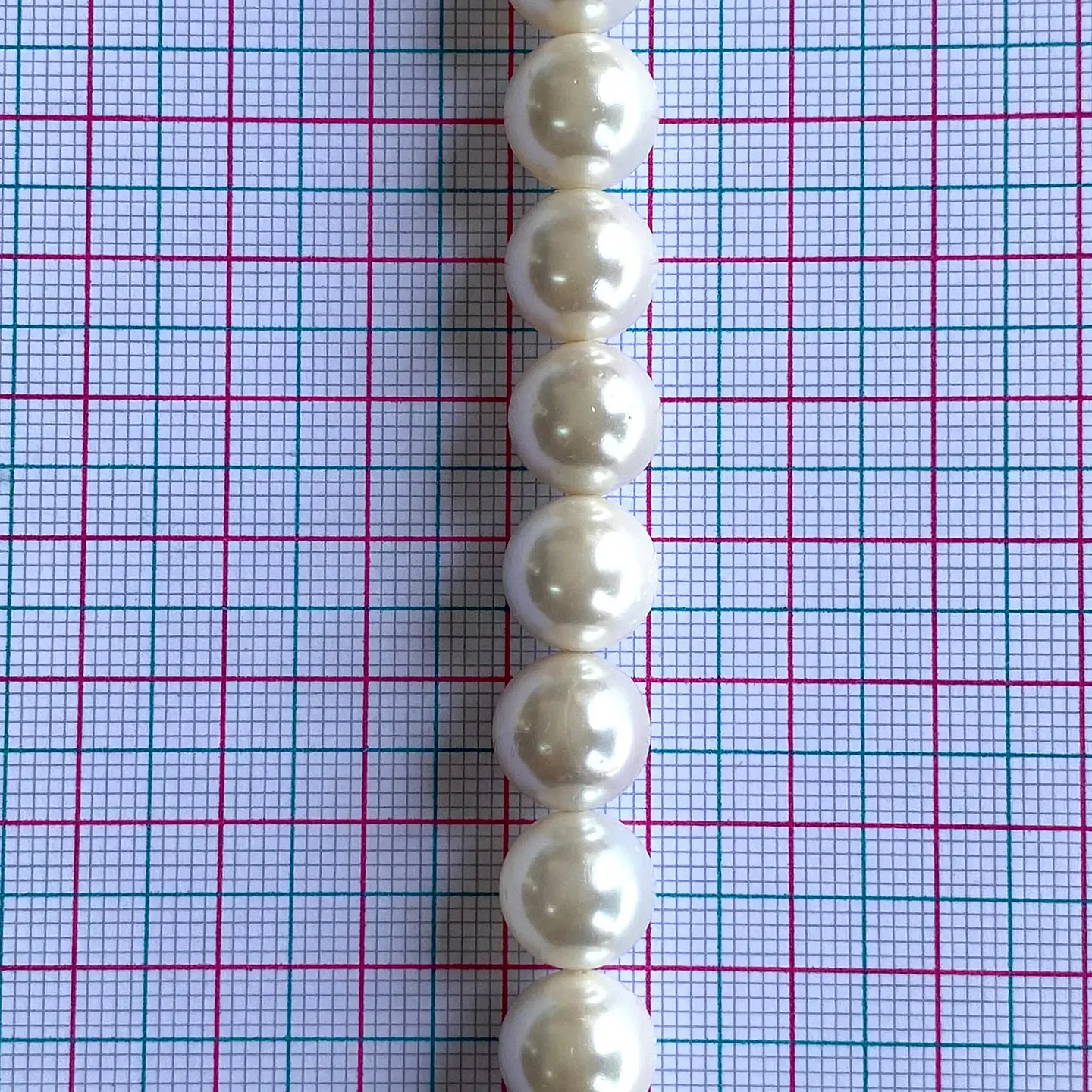 Separador Bola Beige • Perla Shell • 10 mm 2