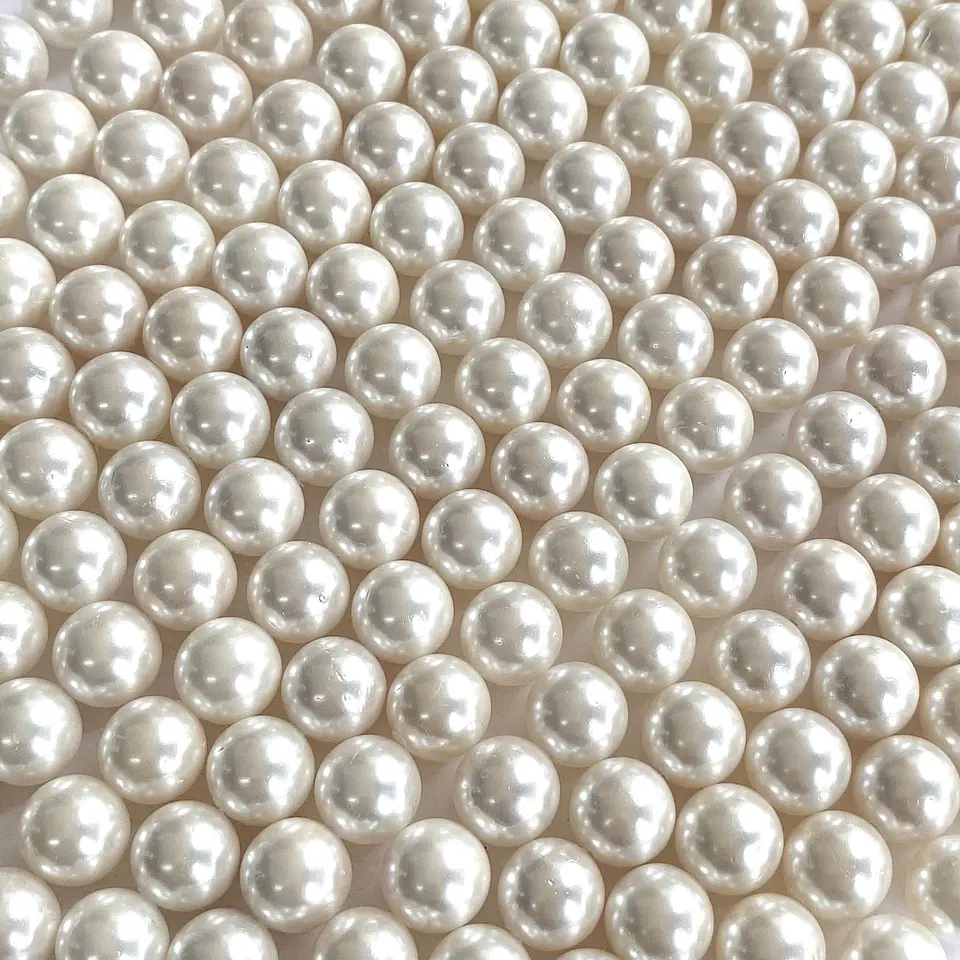Separador Bola Beige • Perla Shell • 10 mm 1