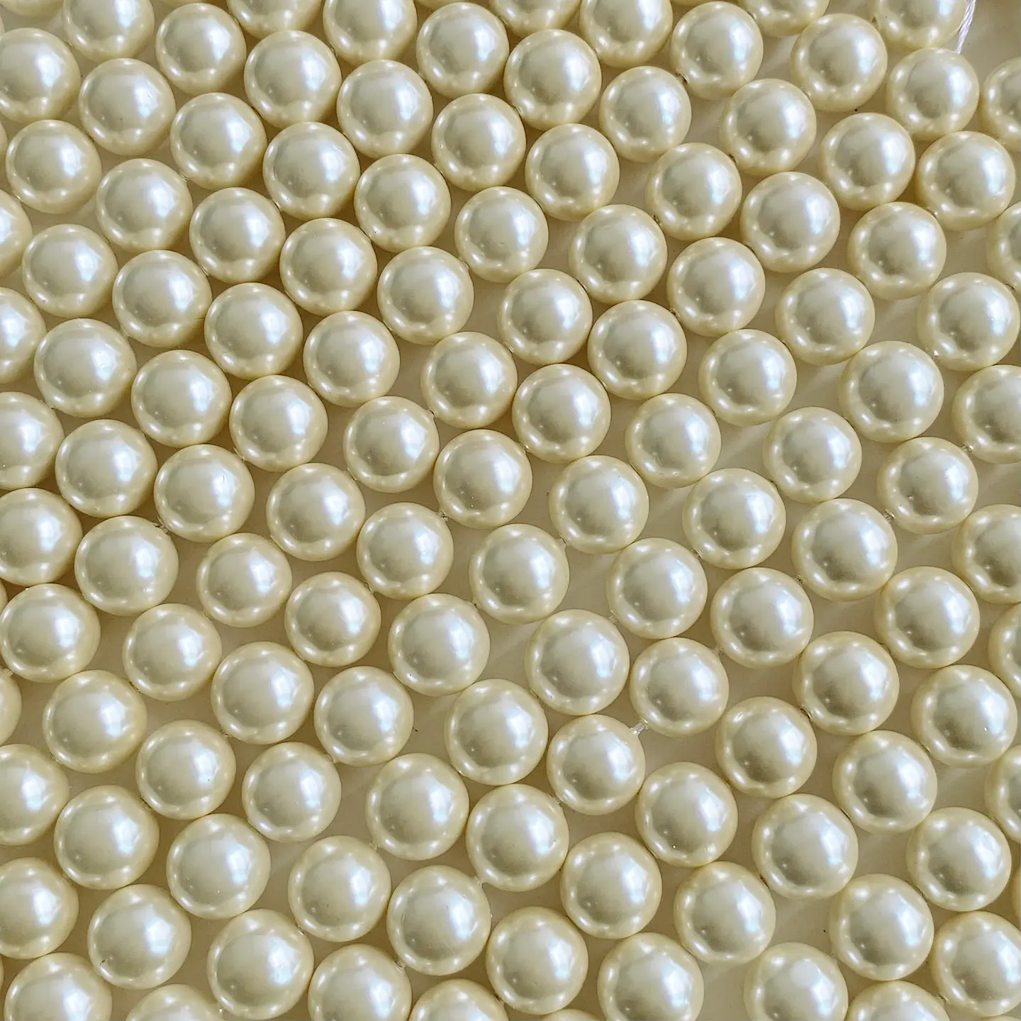 Separador Bola Crema Perlado • Perla Shell • 10 mm 1