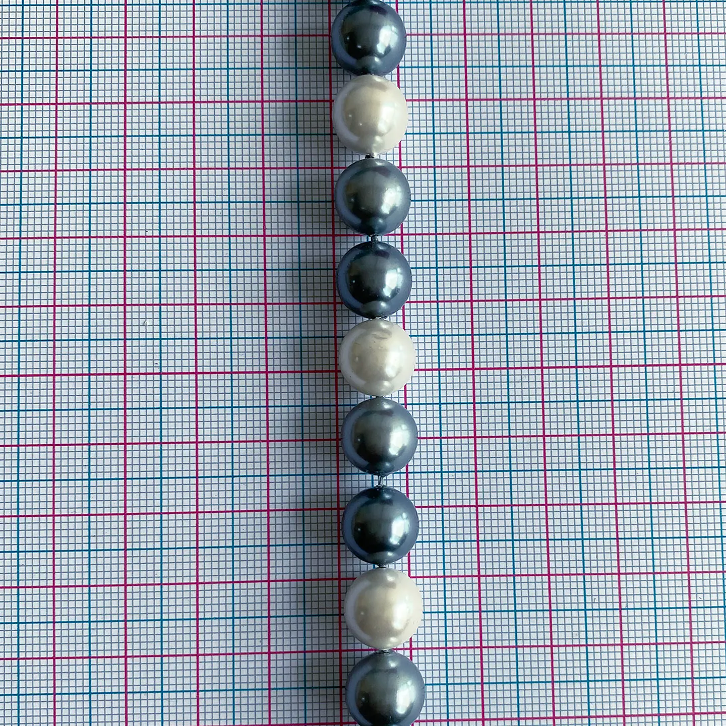 Separador Bola Combinada Grises • Perla Shell • 10 mm 2