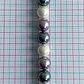 Separador Bola Combinada Grises / Morados • Perla Shell • 10 mm - Miniatura 2