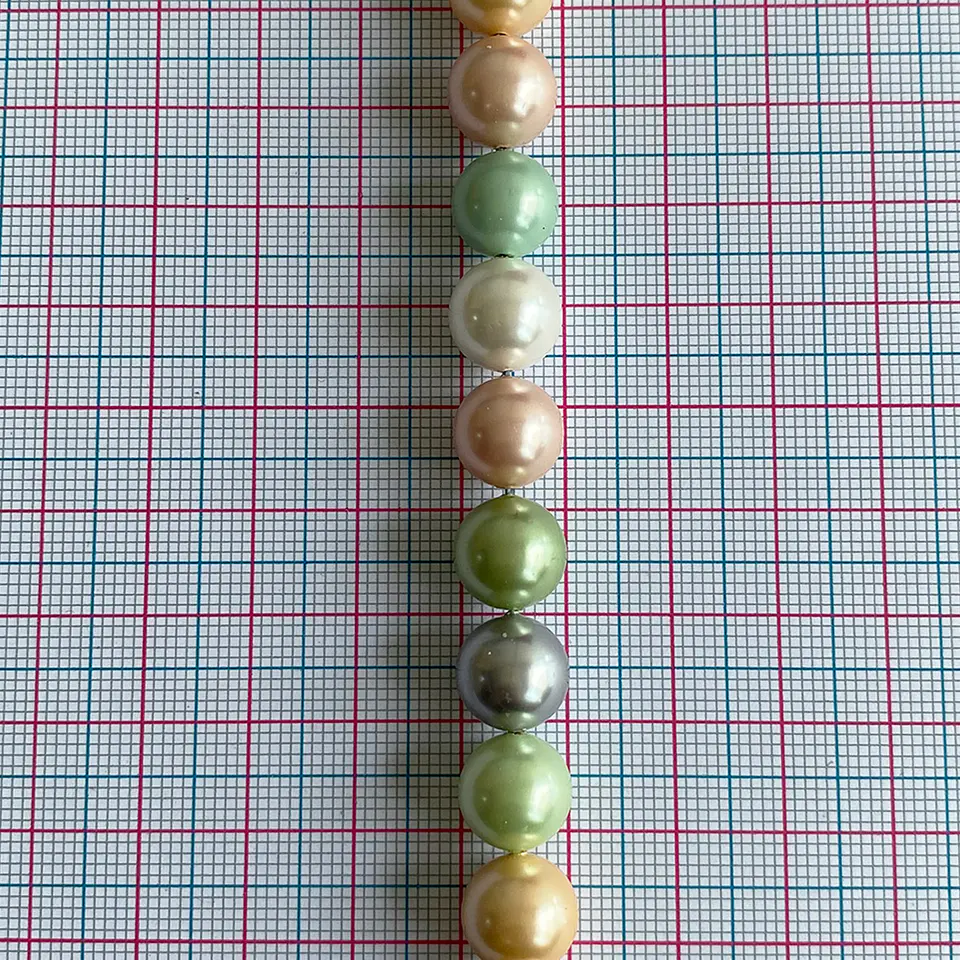 Separador Bola Combinada Verdes • Perla Shell • 10 mm 2