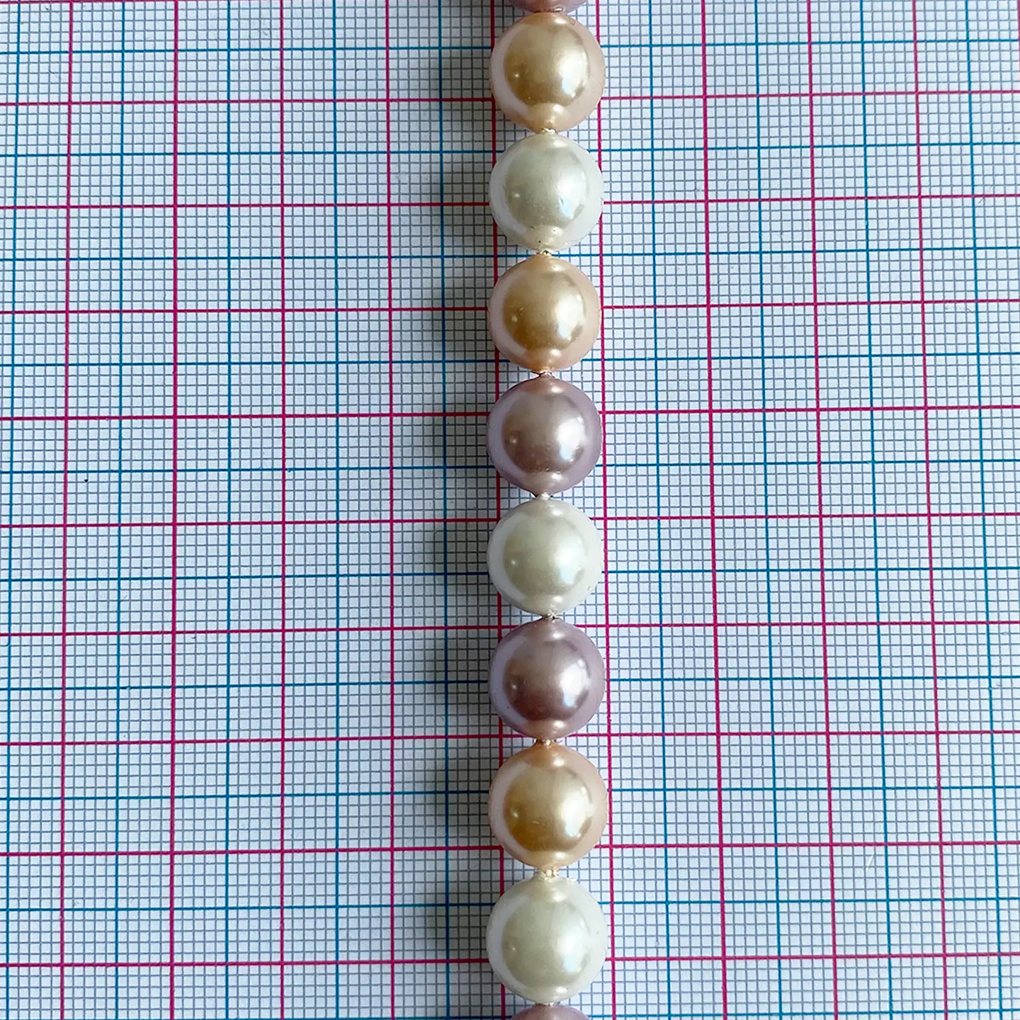 Separador Bola Combinada Rosados • Perla Shell • 10 mm 2