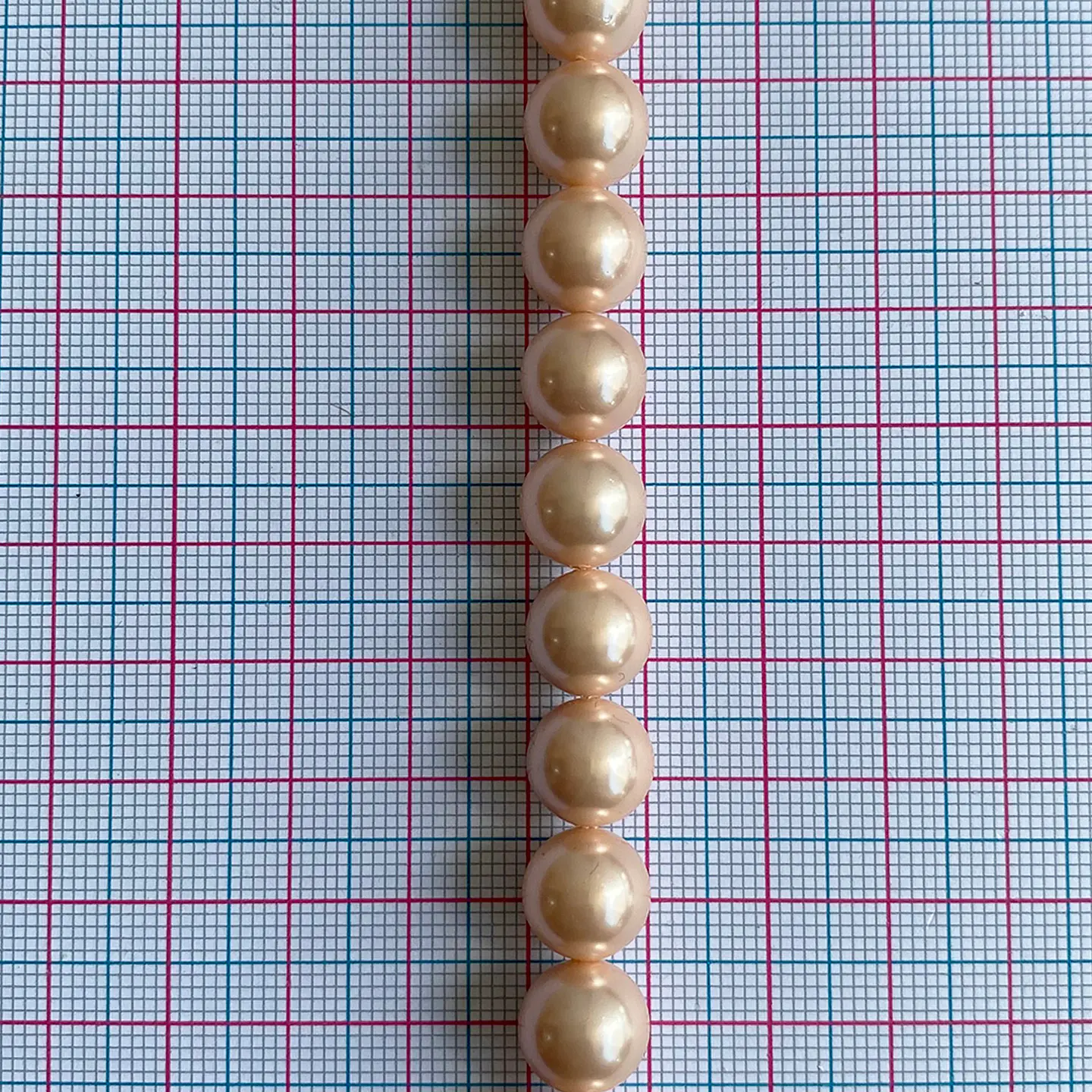 Separador Bola Salmón • Perla Shell • 10 mm 2