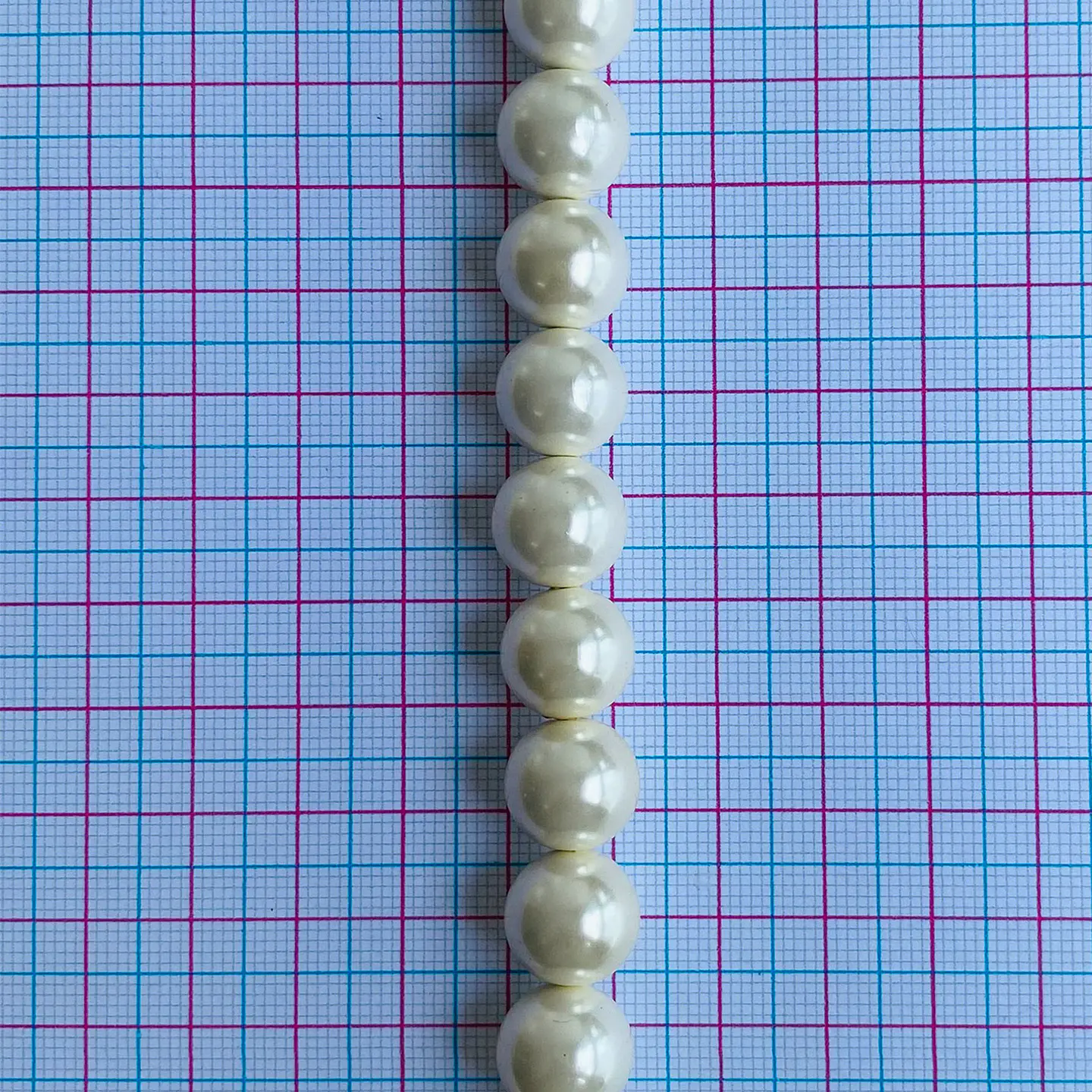 Separador Bola Beige • Perla Shell • 12 mm 2