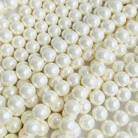 Separador Bola Beige • Perla Shell • 12 mm