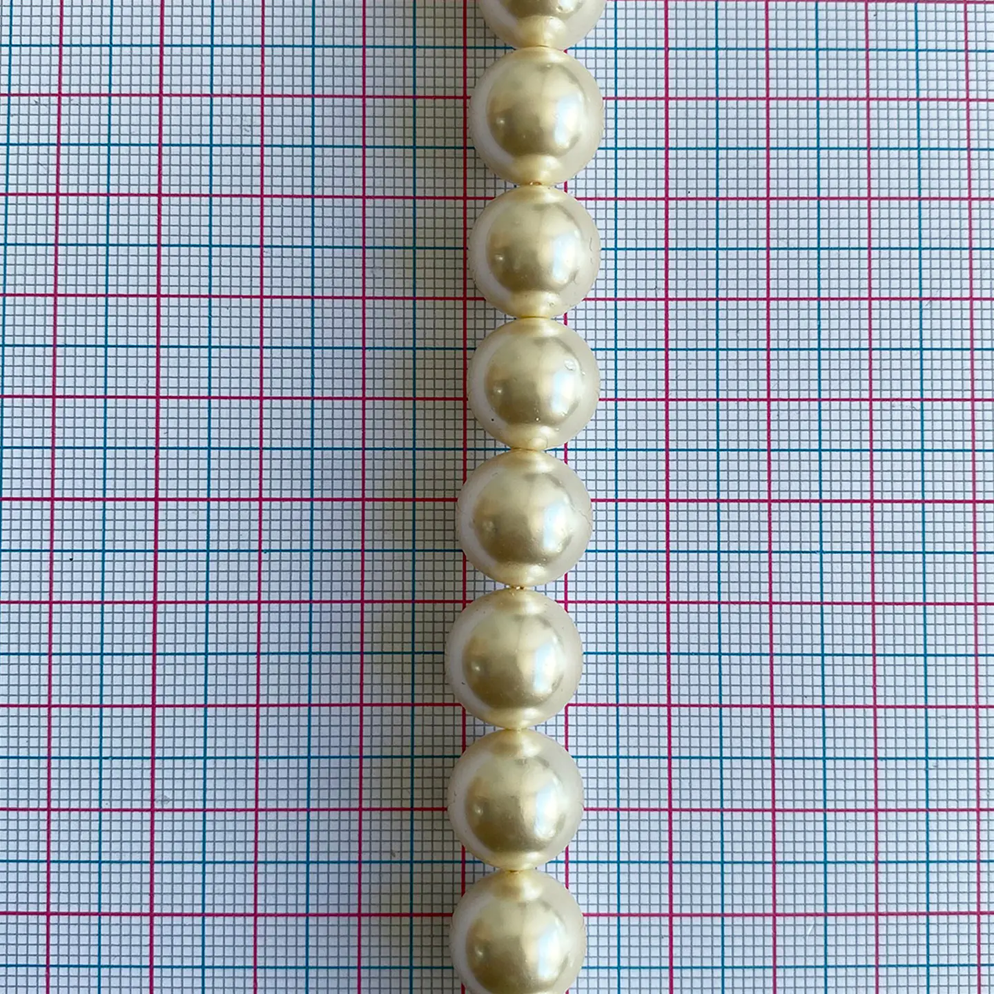 Separador Bola Beige Marfil • Perla Shell • 12 mm 2