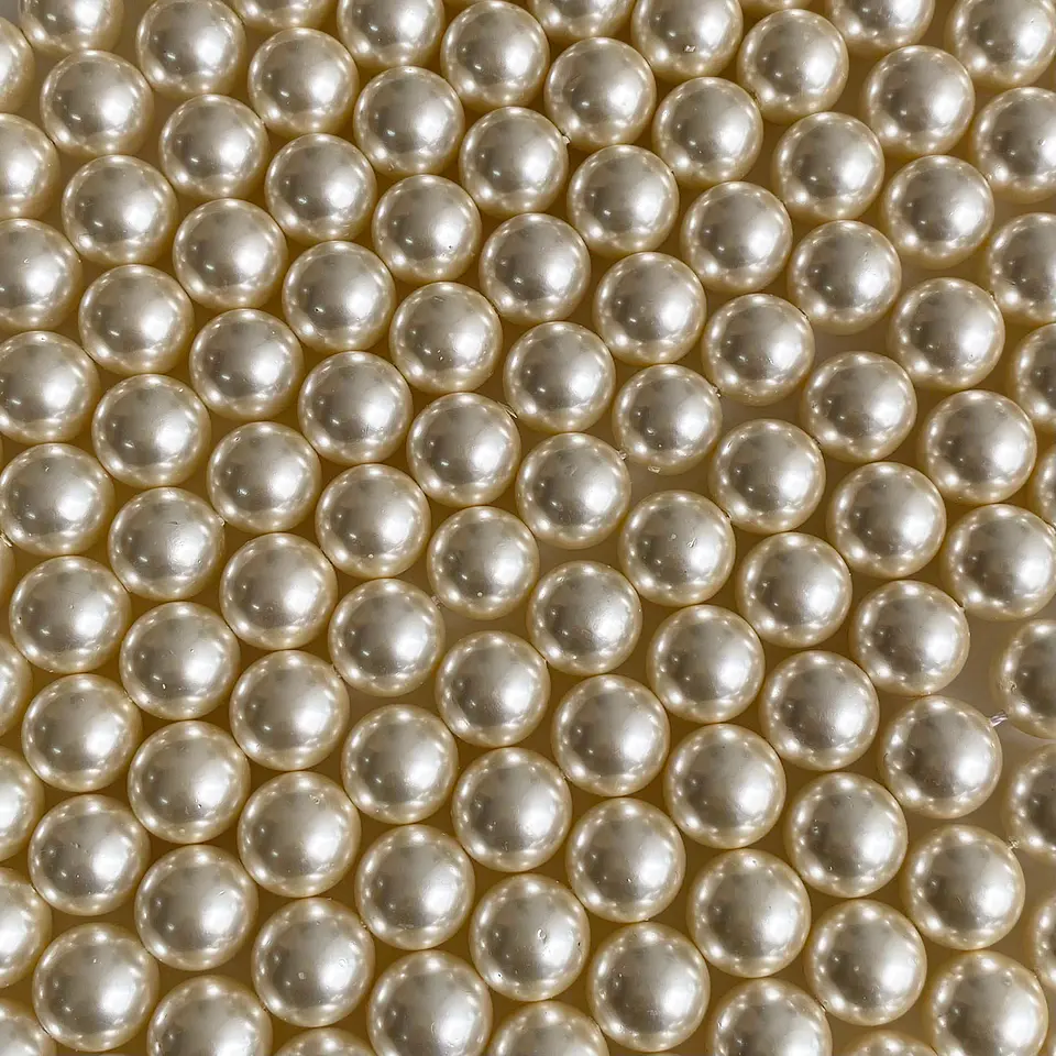 Separador Bola Beige Marfil • Perla Shell • 12 mm 1