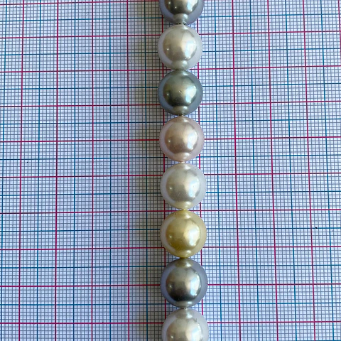 Separador Bola Combinada Pasteles • Perla Shell • 12 mm