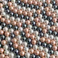 Separador Bola Combinada Mandarina / Gris • Perla Shell • 12 mm - Miniatura 1