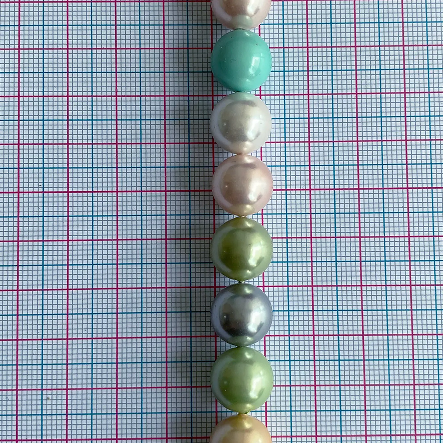 Separador Bola Combinada Verdes • Perla Shell • 12 mm 2
