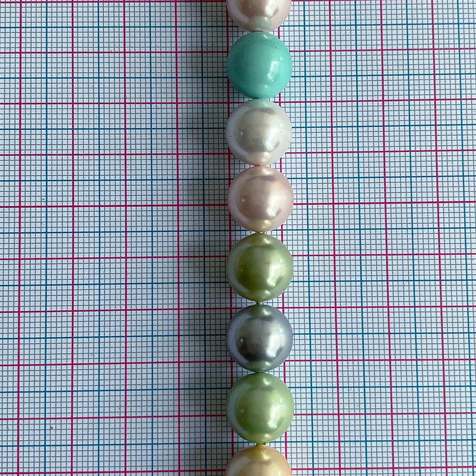 Separador Bola Combinada Verdes • Perla Shell • 12 mm 2