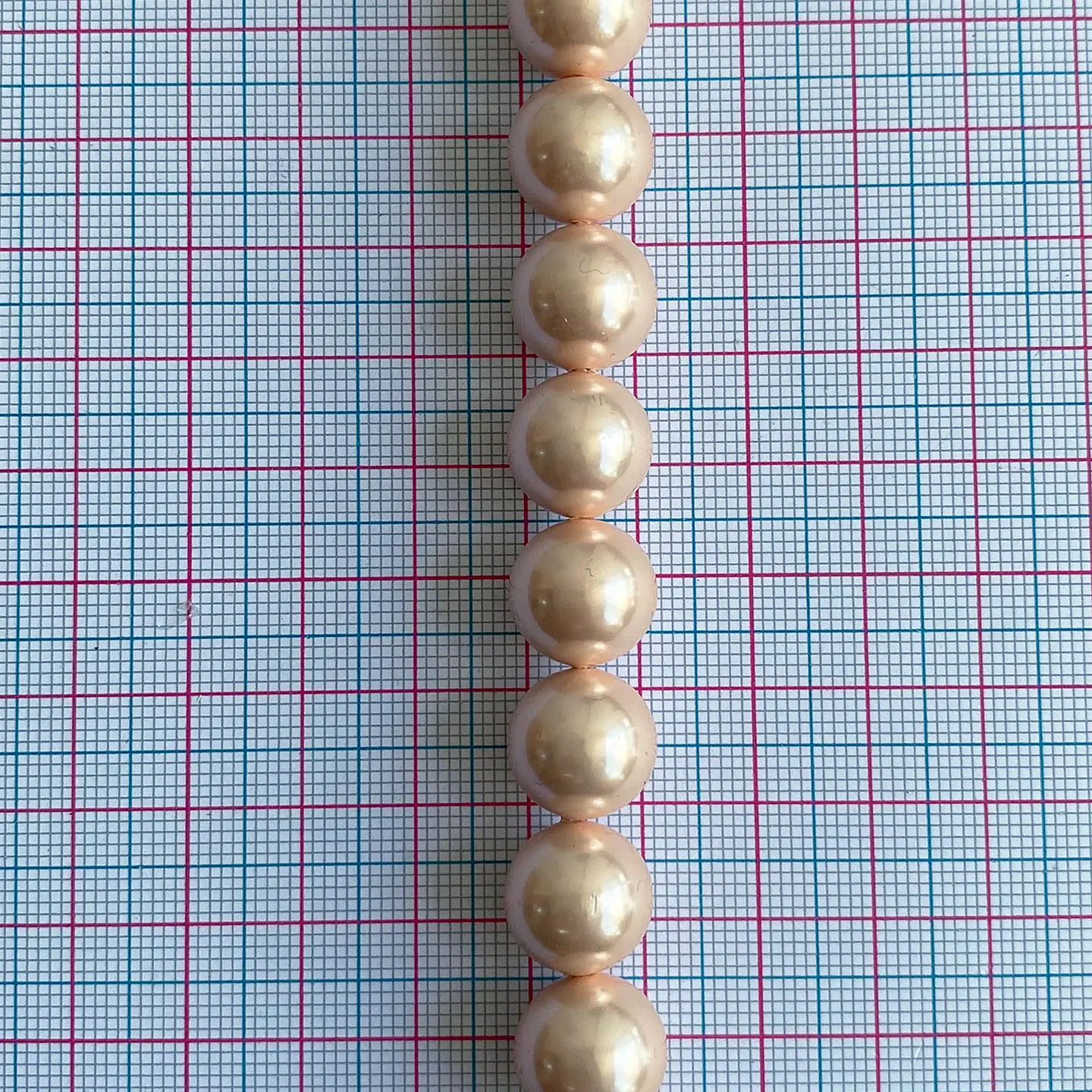 Separador Bola Salmón • Perla Shell • 12 mm 2