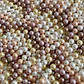 Separador Bola Combinada Cafe / Amarillo • Perla Shell • 6 mm - thumbnail 1