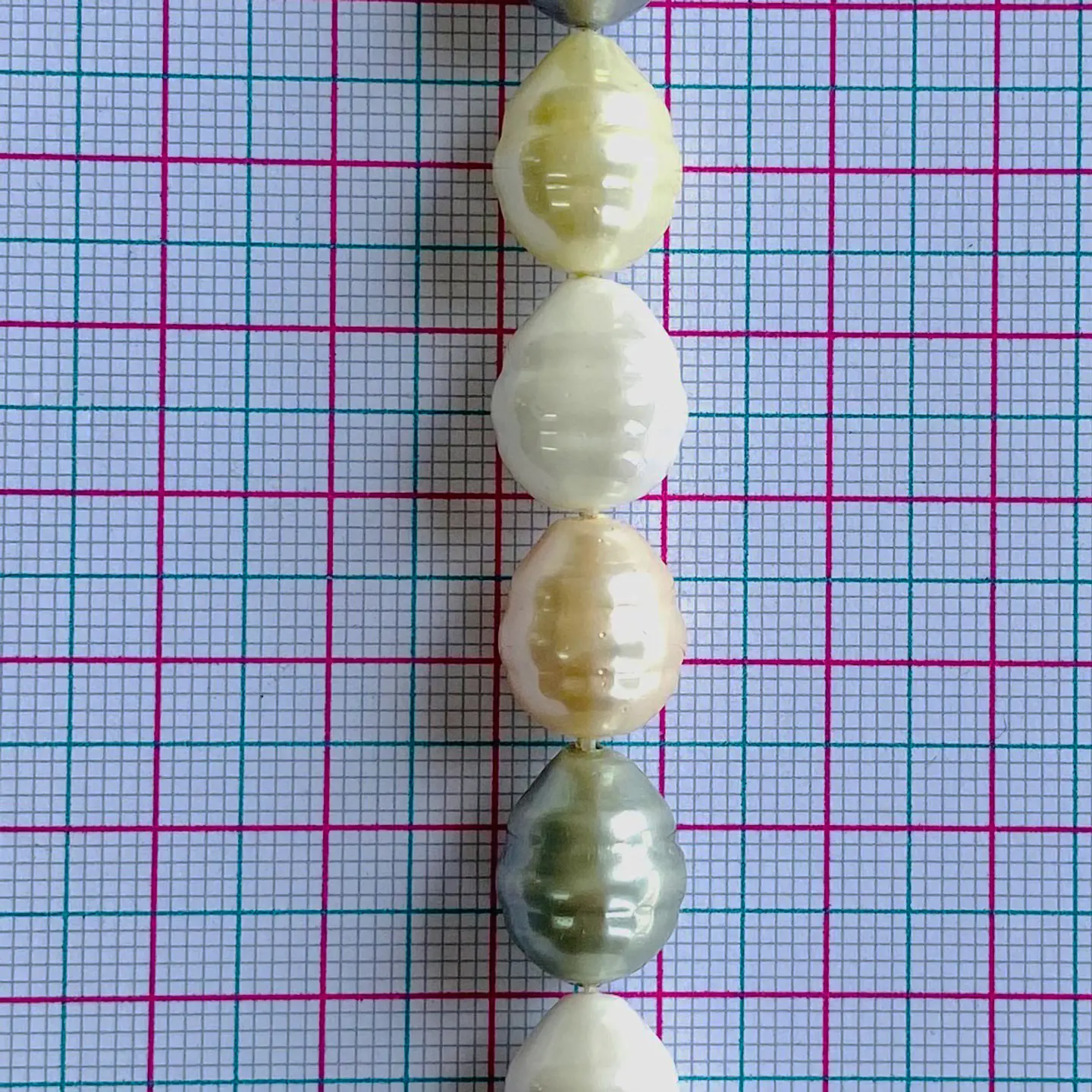 Separadores Barril/Gota Combinada Pastel • Perla Shell • 10x15 mm 2