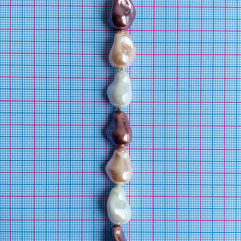 Separador Amorfo Combinado Cafes • Perla Shell • 10x14 mm