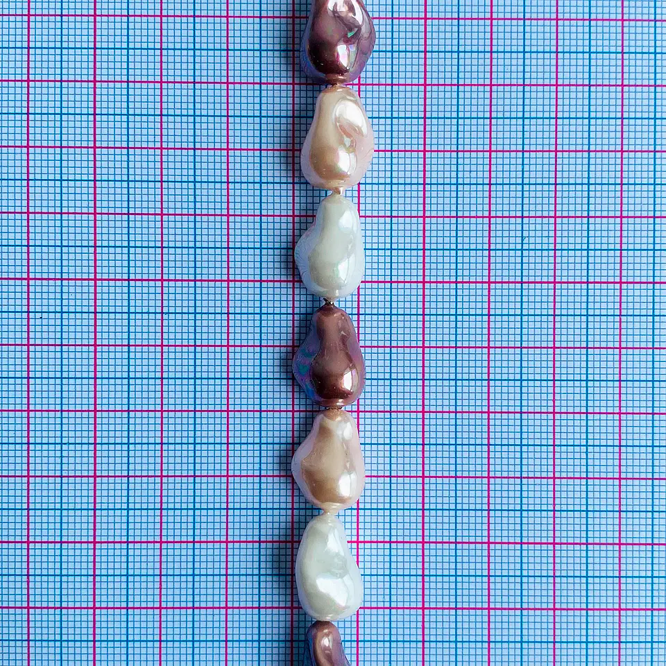 Separador Amorfo Combinado Cafes • Perla Shell • 10x14 mm 2