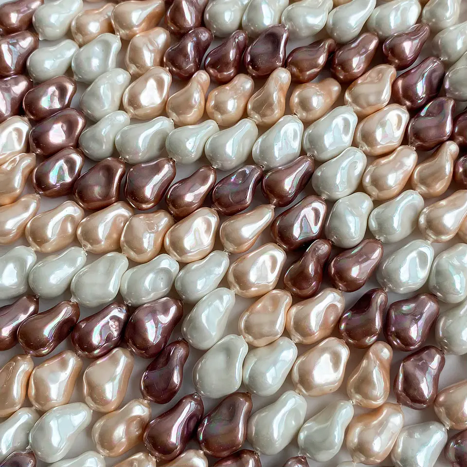 Separador Amorfo Combinado Cafes • Perla Shell • 10x14 mm 1