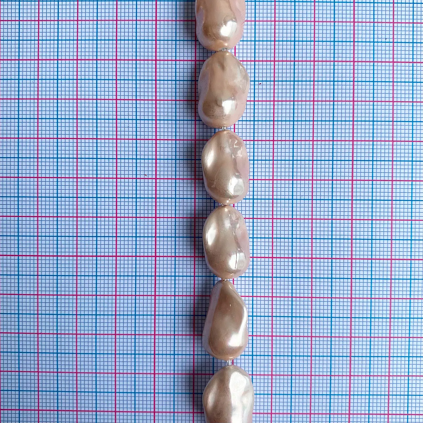 Separador Amorfo Salmón • Perla Shell • 12x18 mm 2